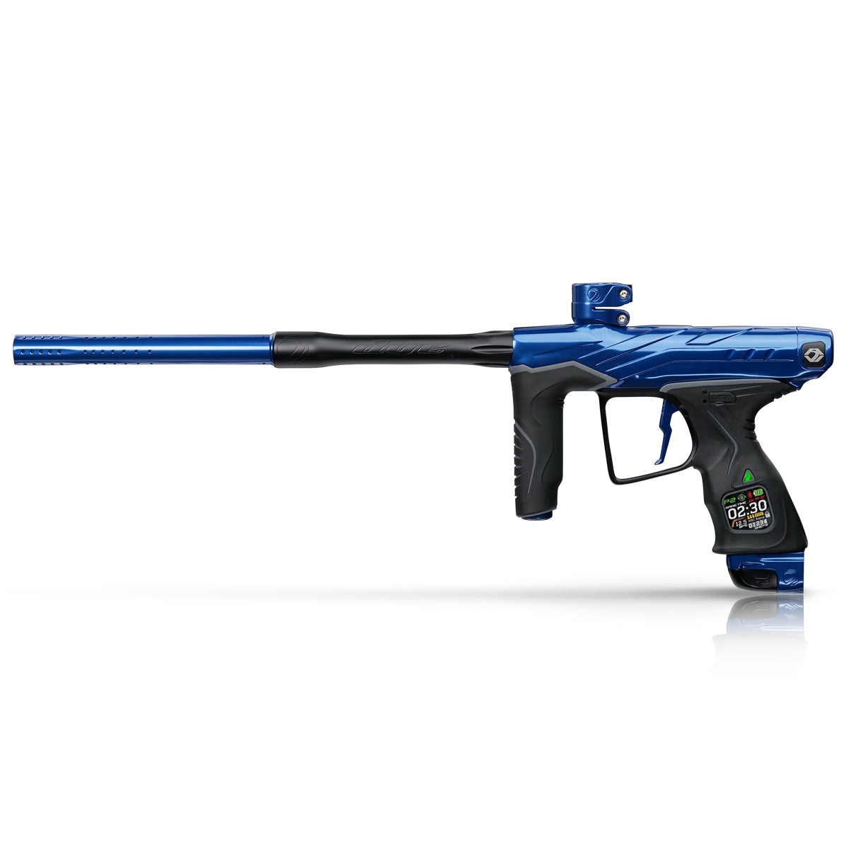 DYE DLS Paintball Marker - Blue Wave, with updated V2 Bolt