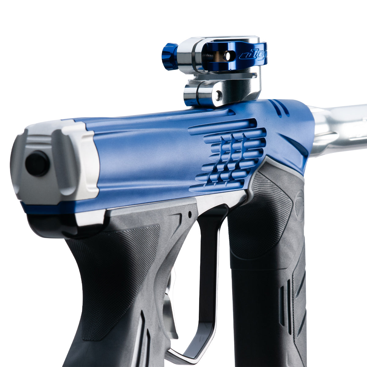 DYE DSR+ ICON Paintball Marker - AFI Navy Clear